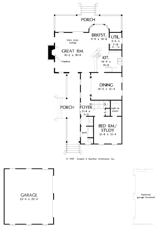 House Plan Design - Classical Floor Plan - Main Floor Plan #929-369