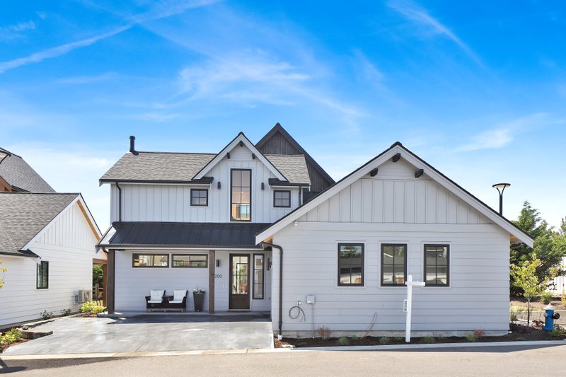 Architectural House Design - Exterior - Front Elevation 3 for Contemporary House Plan #1070-244 - 3 bed, 2.5 bath