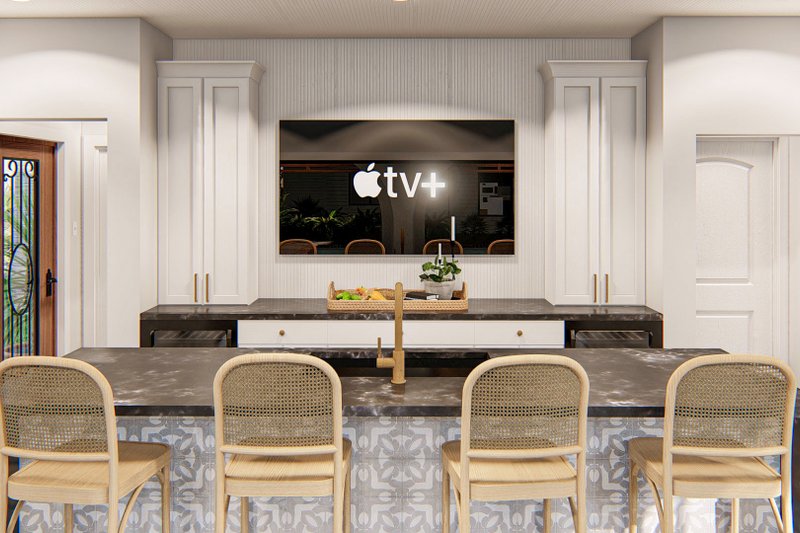 Home Plan - Interior - Kitchen 2 for Mediterranean House Plan #455-640, 1 bath
