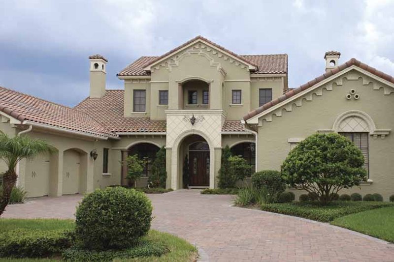 Home Plan - Exterior - Front Elevation 5 for Mediterranean House Plan #1019-14 - 5 bed, 6.5 bath