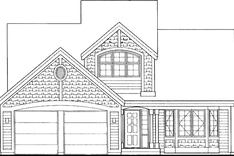 Home Plan - Traditional Exterior - Front Elevation Plan #320-594