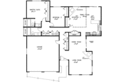 European Style House Plan - 2 Beds 2 Baths 1473 Sq/Ft Plan #60-891 