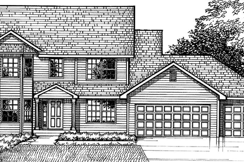 Home Plan - Traditional Exterior - Front Elevation Plan #320-1429