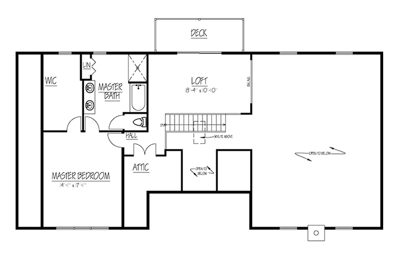 Dream House Plan - Floor Plan - Upper Floor for Country House Plan #1061-36 - 4 bed, 2.5 bath