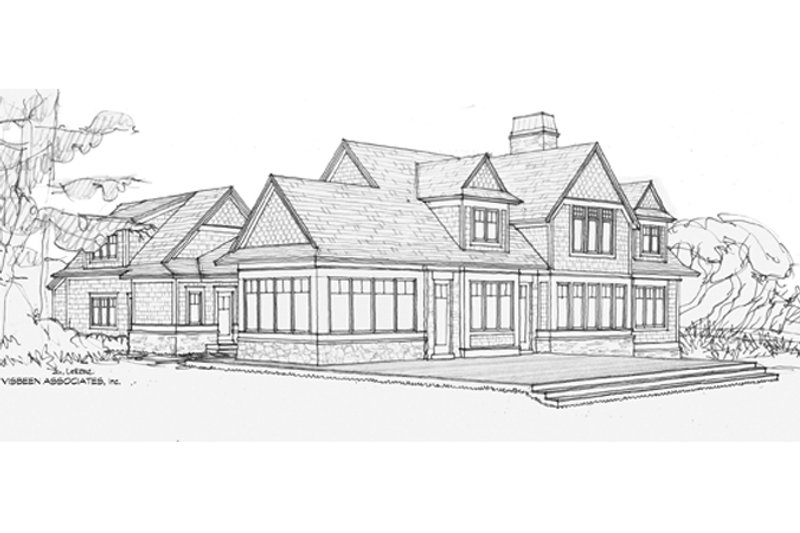Dream House Plan - Exterior - Rear Elevation for Craftsman House Plan #928-254 - 3 bed, 3 bath