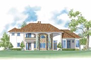 Mediterranean Style House Plan - 5 Beds 4.5 Baths 4154 Sq/Ft Plan #930-423 