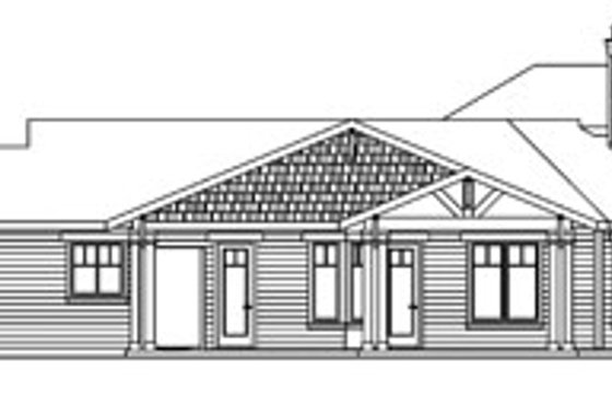Exterior - Other Elevation 1 for Craftsman House Plan #124-737 - 2 bed, 2.5 bath