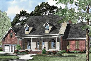 Exterior - Front Elevation 3 for Classical House Plan #17-3100 - 3 bed, 2.5 bath