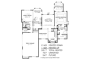 European Style House Plan - 5 Beds 3.5 Baths 3317 Sq/Ft Plan #424-330 