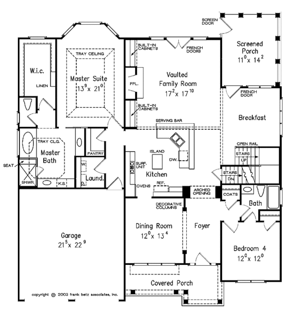 Architectural House Design - Craftsman Floor Plan - Main Floor Plan #927-906
