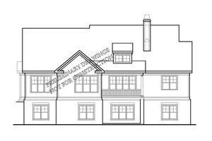 Exterior - Rear Elevation for Country House Plan #927-402 - 3 bed, 2.5 bath