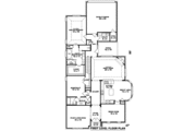 European Style House Plan - 4 Beds 3 Baths 3249 Sq/Ft Plan #81-1256 