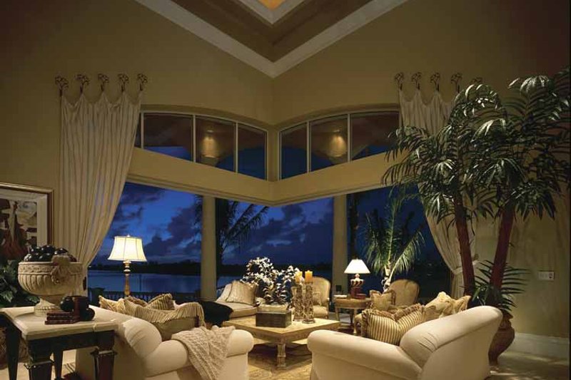 Home Plan - Interior - Family Room for Mediterranean House Plan #930-412 - 5 bed, 7 bath