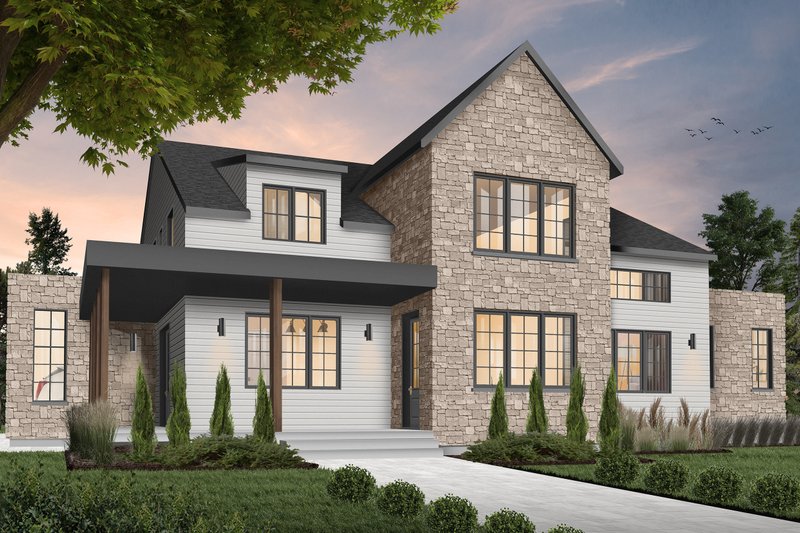 Home Plan - Exterior - Front Elevation 3 for Farmhouse House Plan #23-2691 - 4 bed, 3.5 bath