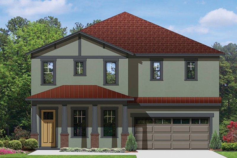 Dream House Plan - Exterior - Front Elevation 4 for Craftsman House Plan #1058-69 - 4 bed, 3 bath