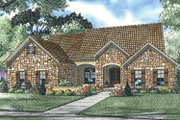 Mediterranean Style House Plan - 4 Beds 2 Baths 2135 Sq/Ft Plan #17-2926 