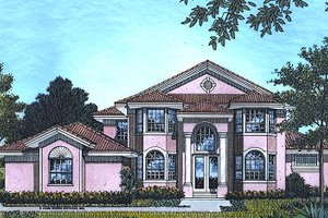 Classical Exterior - Front Elevation Plan #417-325