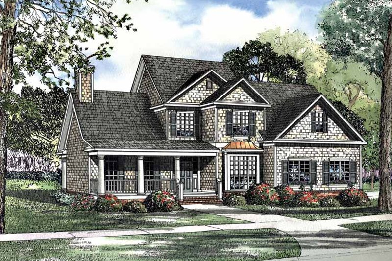 Home Plan - Country Exterior - Front Elevation Plan #17-3116