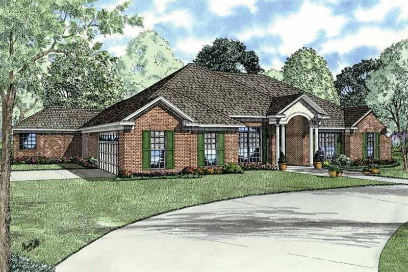 Classical Style House Plan - 4 Beds 3 Baths 2668 Sq/Ft Plan #17-2770