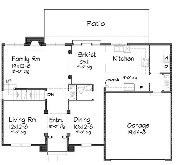 Architectural House Design - Classical Floor Plan - Main Floor Plan #320-752