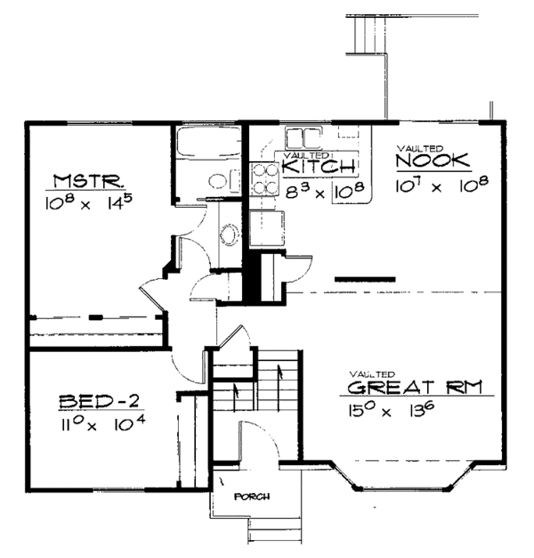 Dream House Plan - Contemporary Floor Plan - Main Floor Plan #308-283