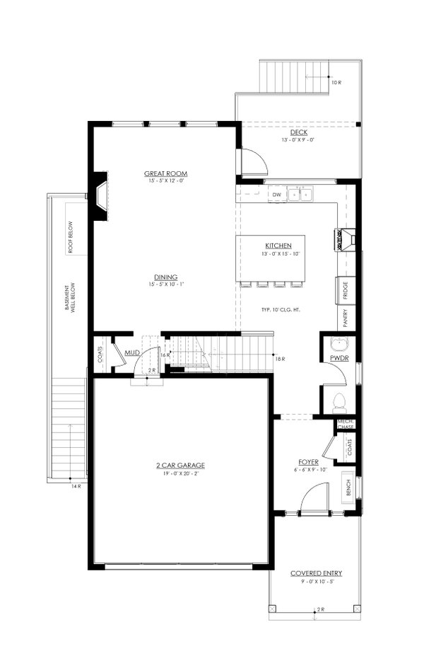 Farmhouse Floor Plan - Main Floor Plan #1114-88
