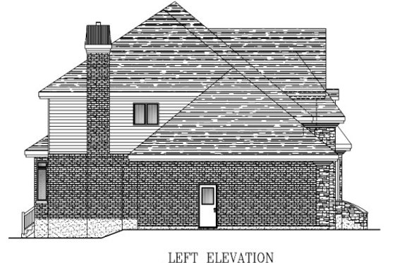 Exterior - Other Elevation 1 for European House Plan #138-335 - 4 bed, 3.5 bath