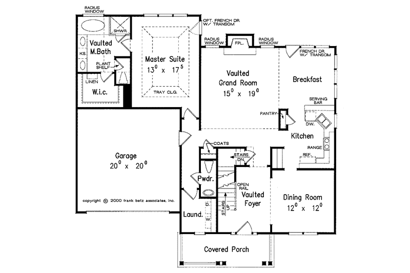 Home Plan - Floor Plan - Main Floor for Country House Plan #927-611 - 3 bed, 2.5 bath