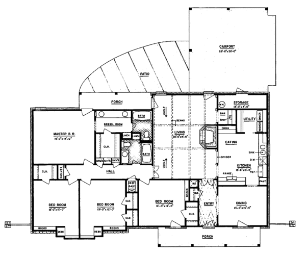 Home Plan - European Floor Plan - Main Floor Plan #36-530
