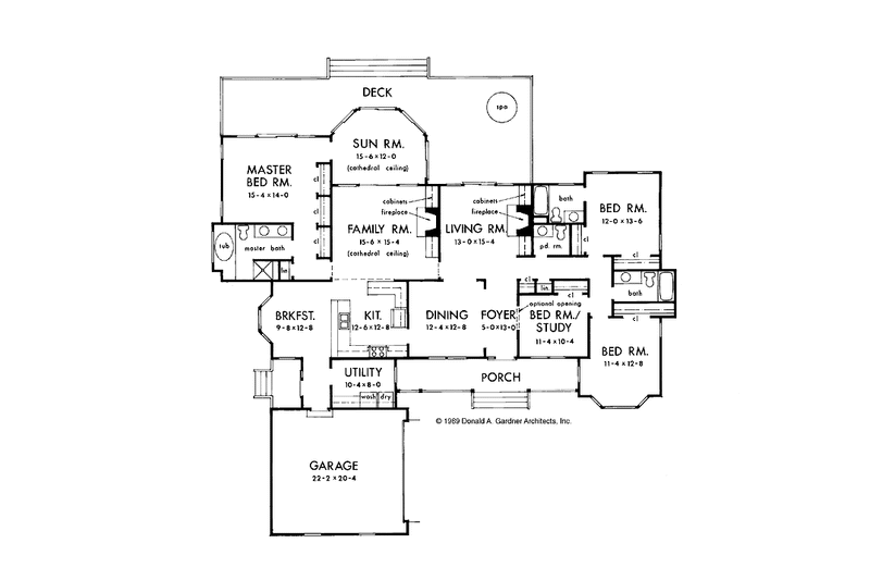 Home Plan - Floor Plan - Main Floor for Country House Plan #929-163 - 4 bed, 3.5 bath