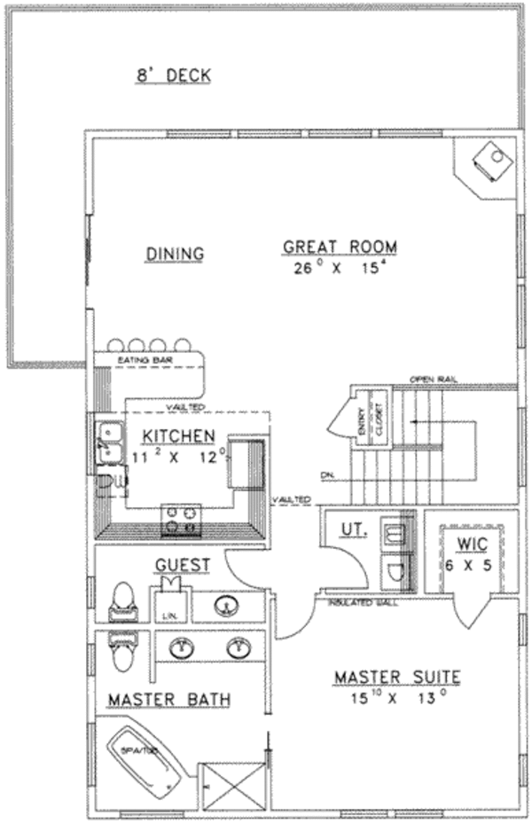 Modern Floor Plan - Main Floor Plan #117-469