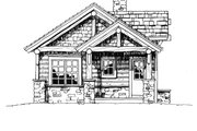 Cabin Style House Plan - 2 Beds 2 Baths 681 Sq/Ft Plan #942-14 
