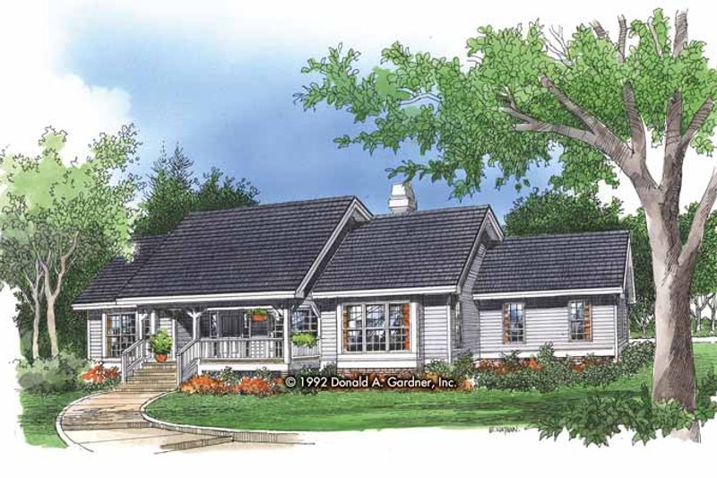 Dream House Plan - Country Exterior - Front Elevation Plan #929-132