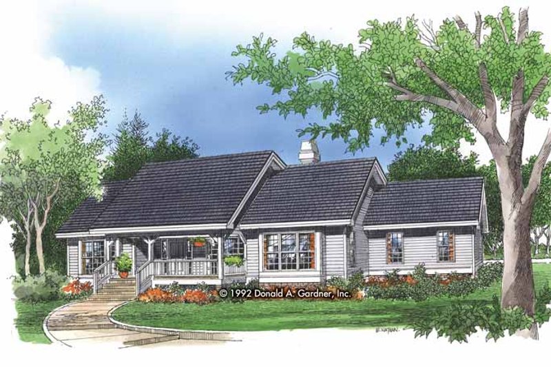 Country Style House Plan - 3 Beds 2 Baths 1980 Sq/Ft Plan #929-132