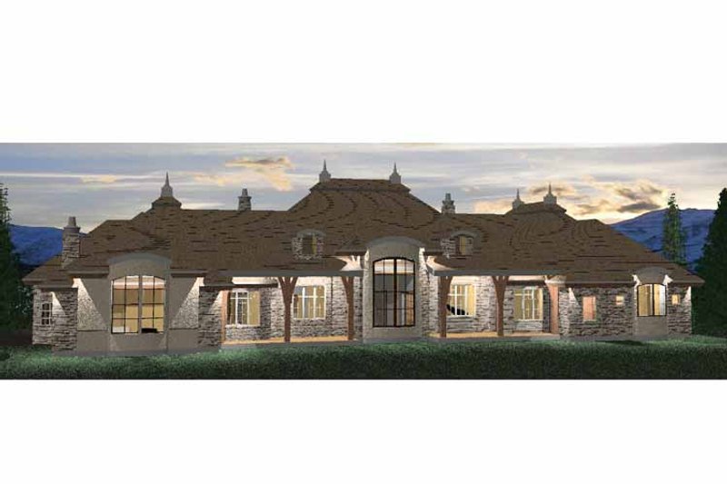 Dream House Plan - Exterior - Rear Elevation 1 for Country House Plan #937-26 - 4 bed, 4 bath