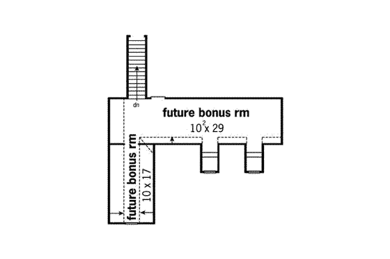 Floor Plan - Other Floor for European House Plan #16-280 - 3 bed, 2 bath