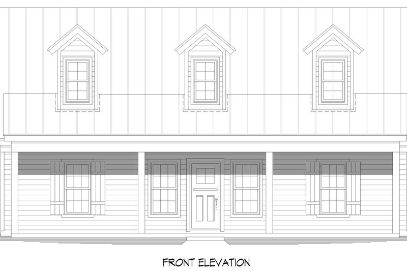 Dream House Plan - Exterior - Front Elevation 3 for Country House Plan #932-806 - 2 bed, 2 bath