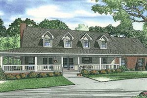 Traditional Exterior - Front Elevation Plan #17-1163