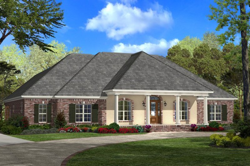 Home Plan - Southern Exterior - Front Elevation Plan #430-37