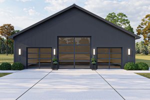 Exterior - Other Elevation 3 for Barndominium House Plan #455-240 - 3 bed, 2.5 bath