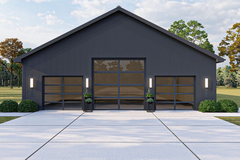 House Plan Design - Exterior - Other Elevation 3 for Barndominium House Plan #455-240 - 3 bed, 2.5 bath