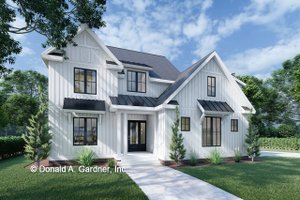 Architectural House Design - Farmhouse Exterior - Front Elevation Plan #929-1064