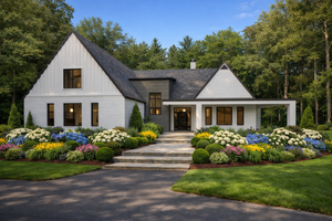 Dream House Plan - Farmhouse Exterior - Front Elevation Plan #1111-38