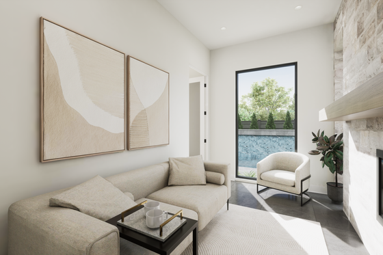 Interior - Master Bedroom 4 for Modern House Plan #1087-1 - 4 bed, 3.5 bath