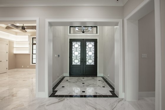 Interior - Entry for Mediterranean House Plan #1110-34 - 3 bed, 3 bath