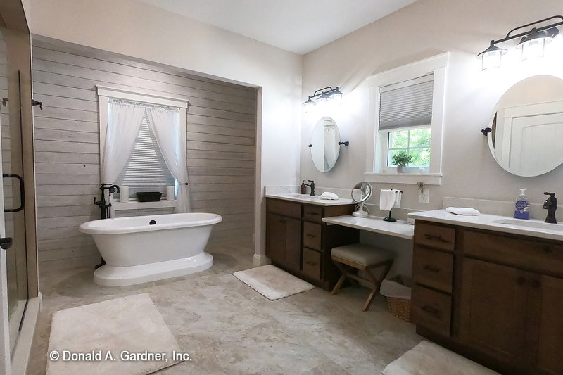 Architectural House Design - Interior - Master Bathroom for Ranch House Plan #929-1004 - 4 bed, 3 bath