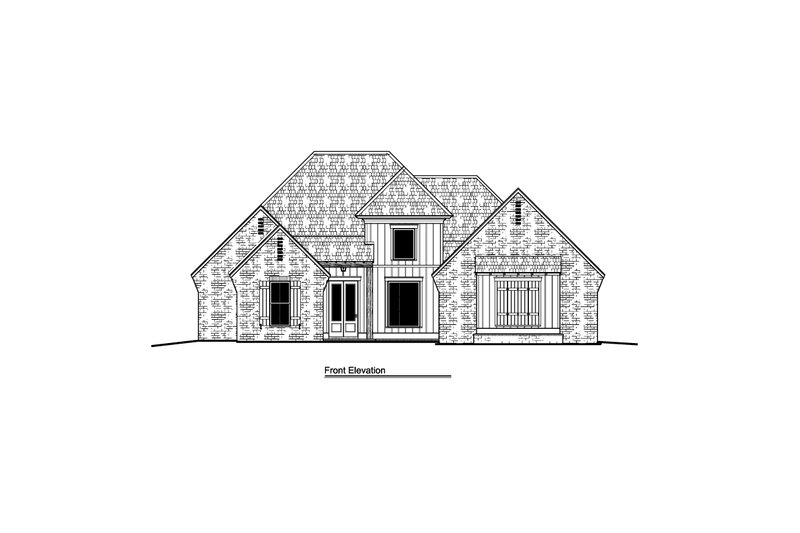 Home Plan - Exterior - Front Elevation 3 for Farmhouse House Plan #1081-26 - 4 bed, 3 bath