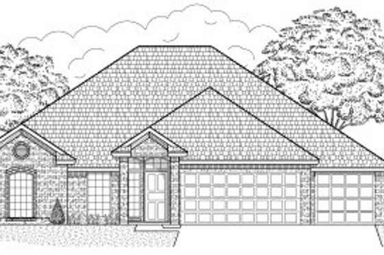 Exterior - Front Elevation for Traditional House Plan #65-438 - 4 bed, 2.5 bath