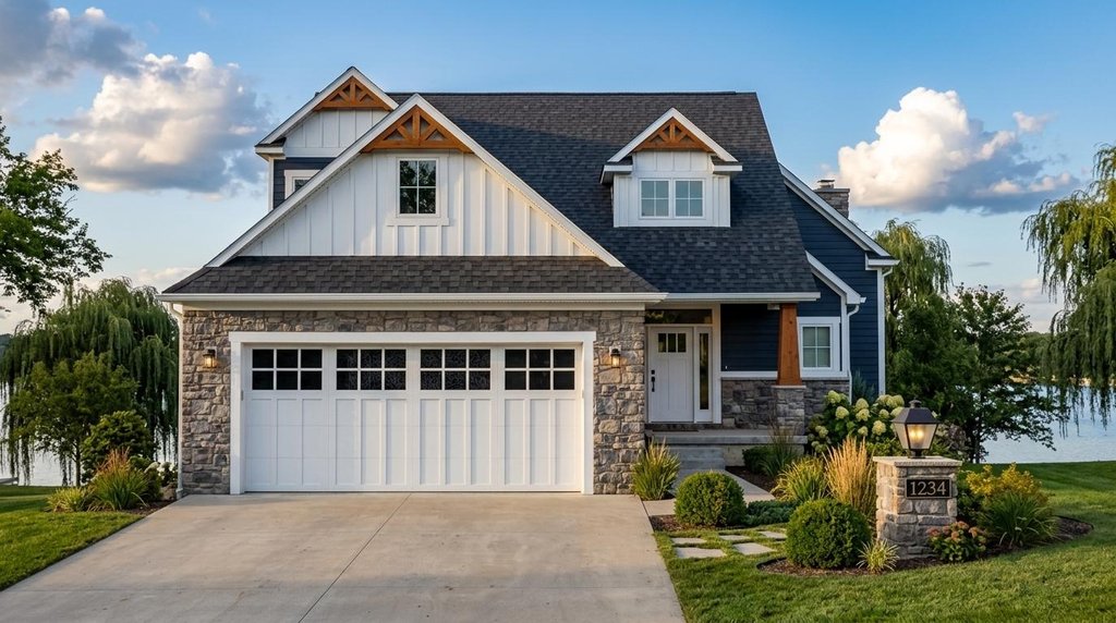 Exterior - Front Elevation 2 for Craftsman House Plan #1064-14 - 3 bed, 2.5 bath