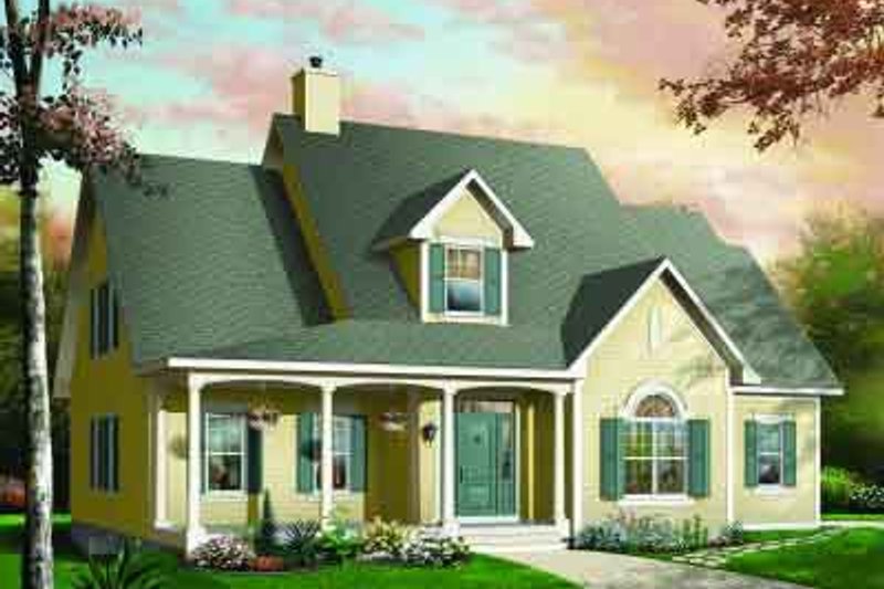 Dream House Plan - Traditional Exterior - Front Elevation Plan #23-534